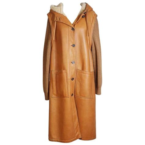 leather hermes coats for women